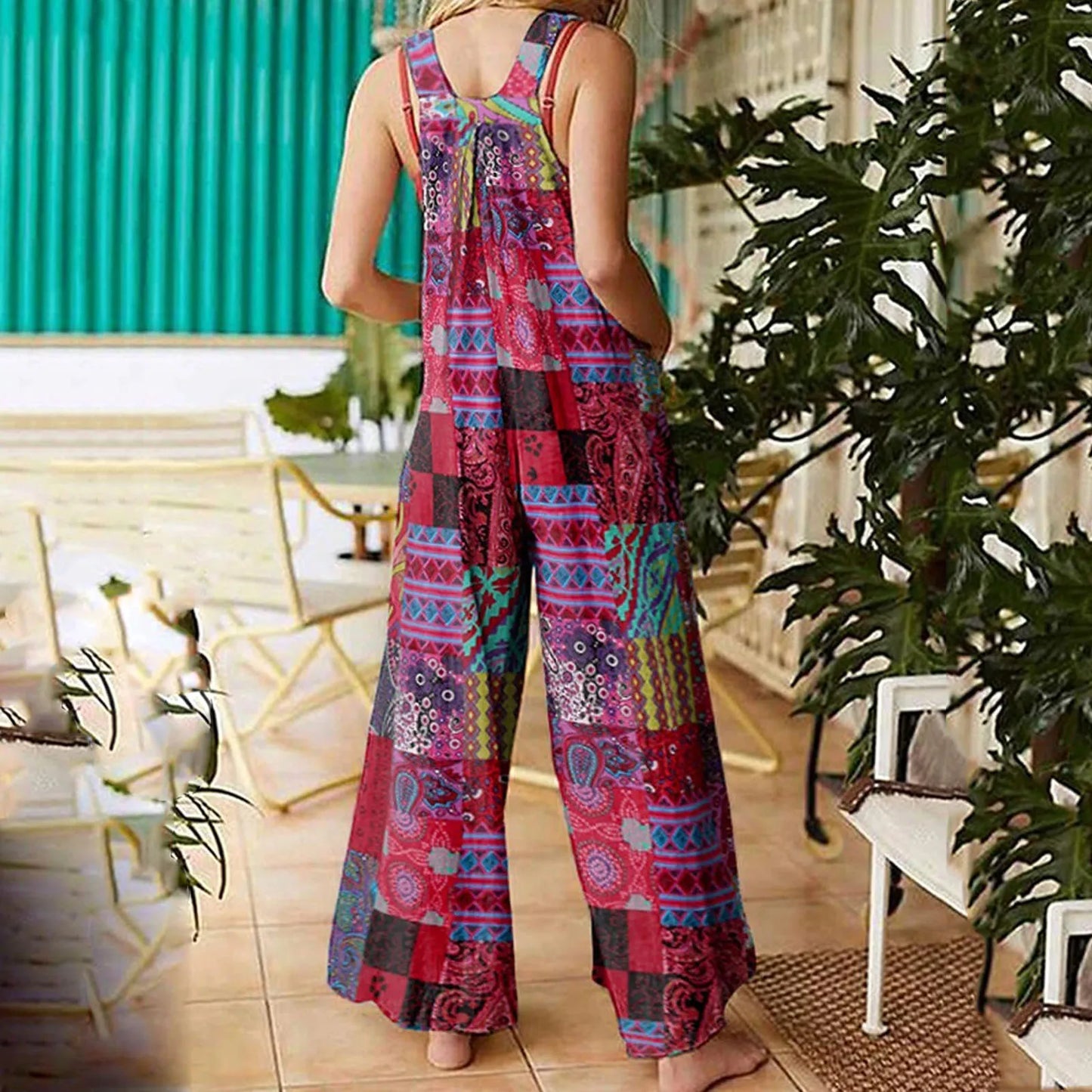 Colourful Casual Boho Jumpsuit