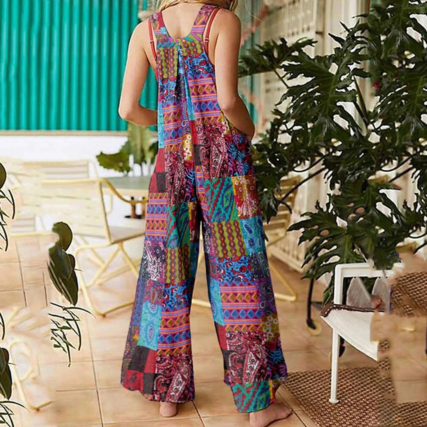 Colourful Casual Boho Jumpsuit