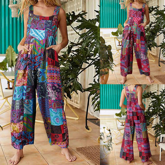 Colourful Casual Boho Jumpsuit