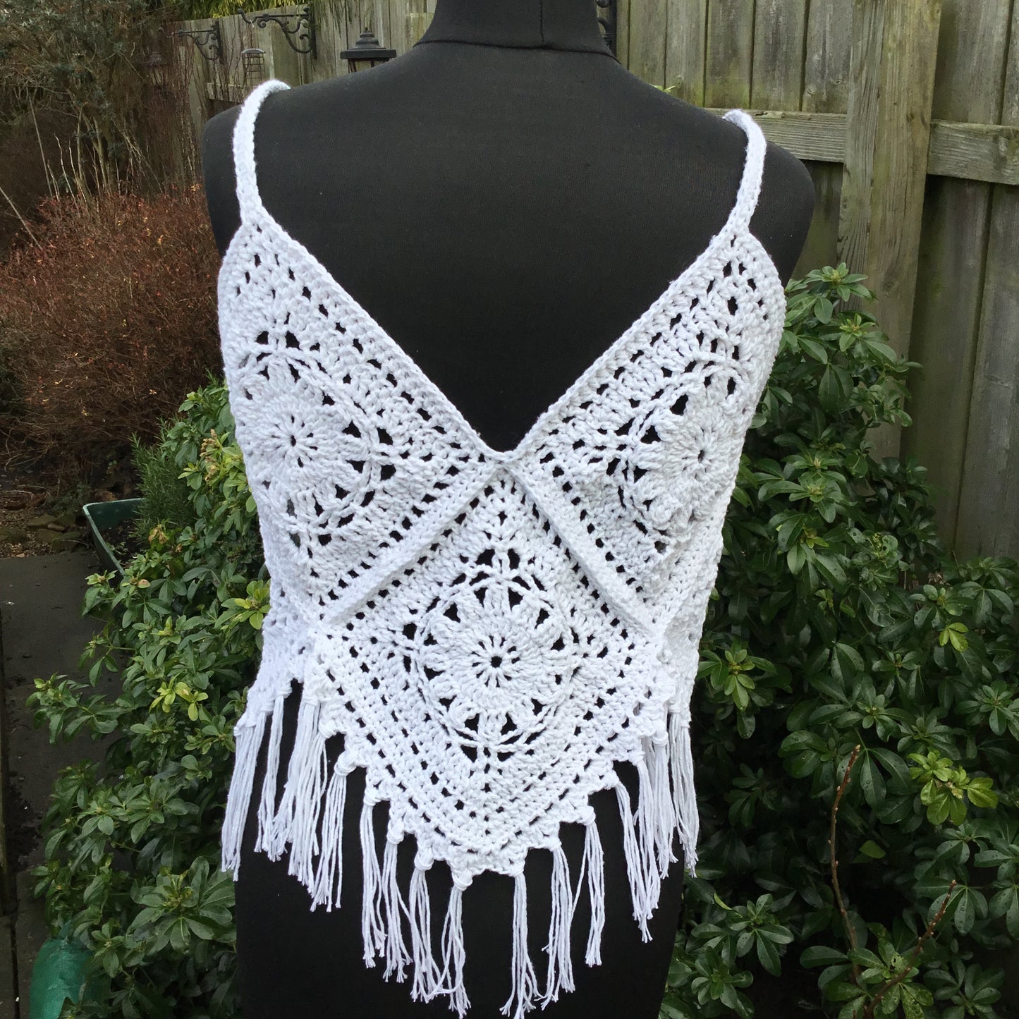 Handmade Boho Granny Square Waistcoat Vest