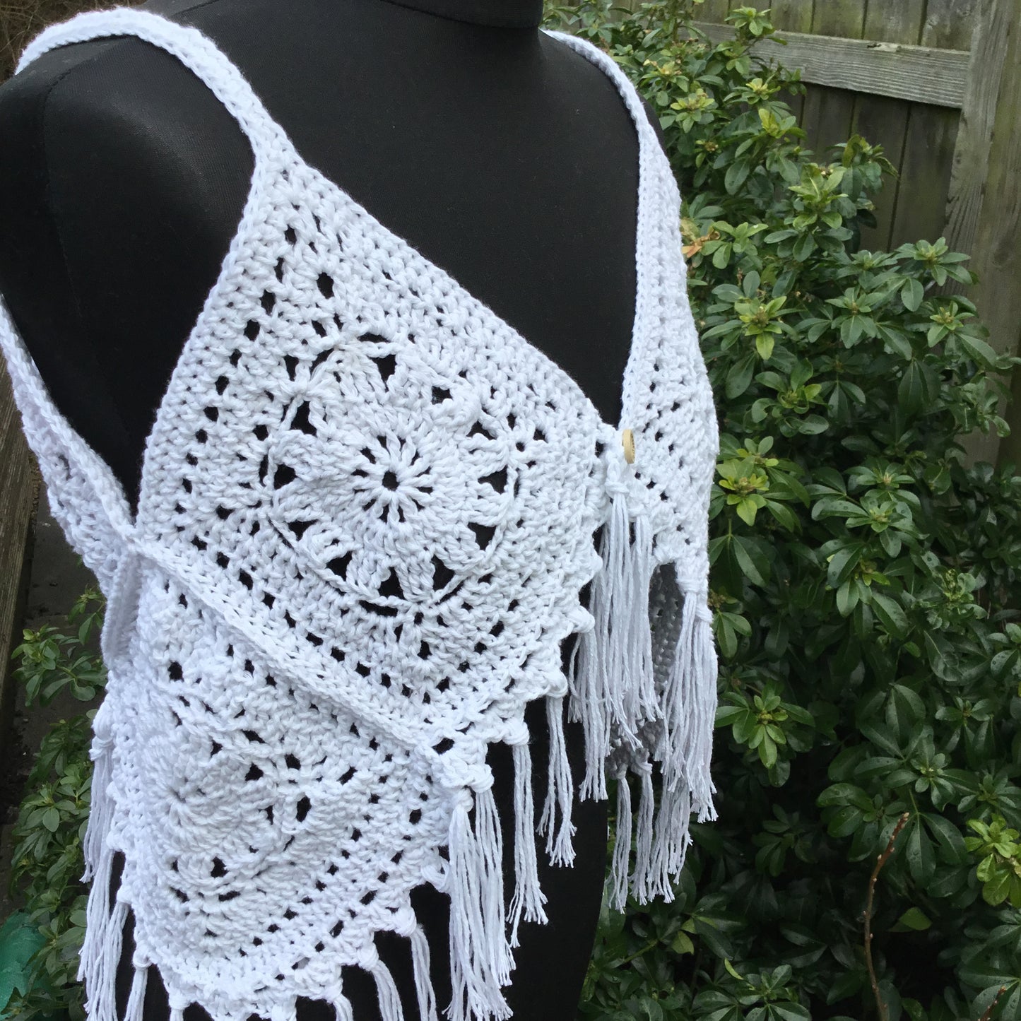 Handmade Boho Granny Square Waistcoat Vest