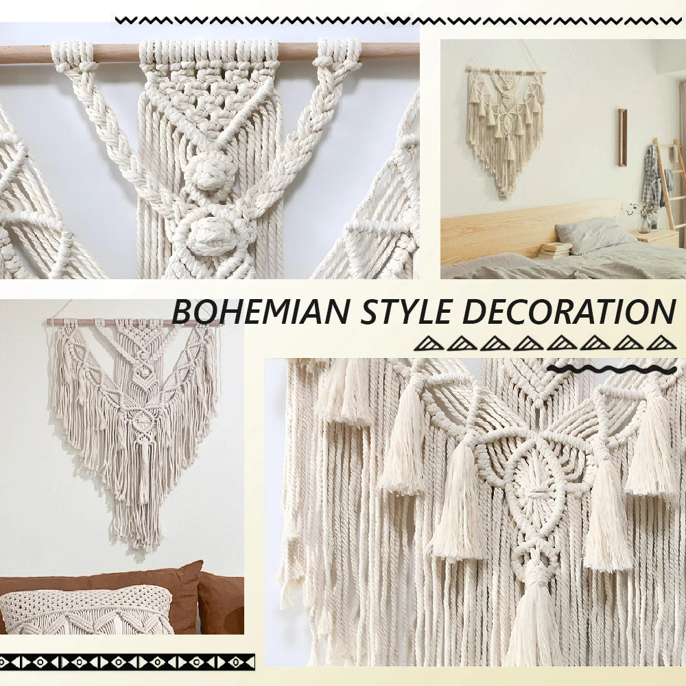 Boho Macrame Tasselled Wall Hanging