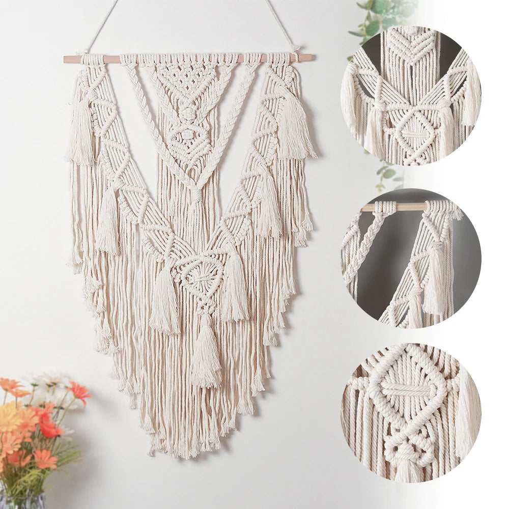 Boho Macrame Tasselled Wall Hanging