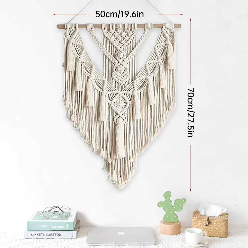 Boho Macrame Tasselled Wall Hanging