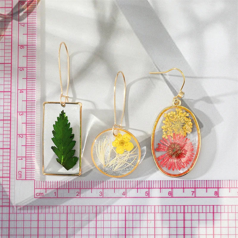 Unique Dried Flower Earrings