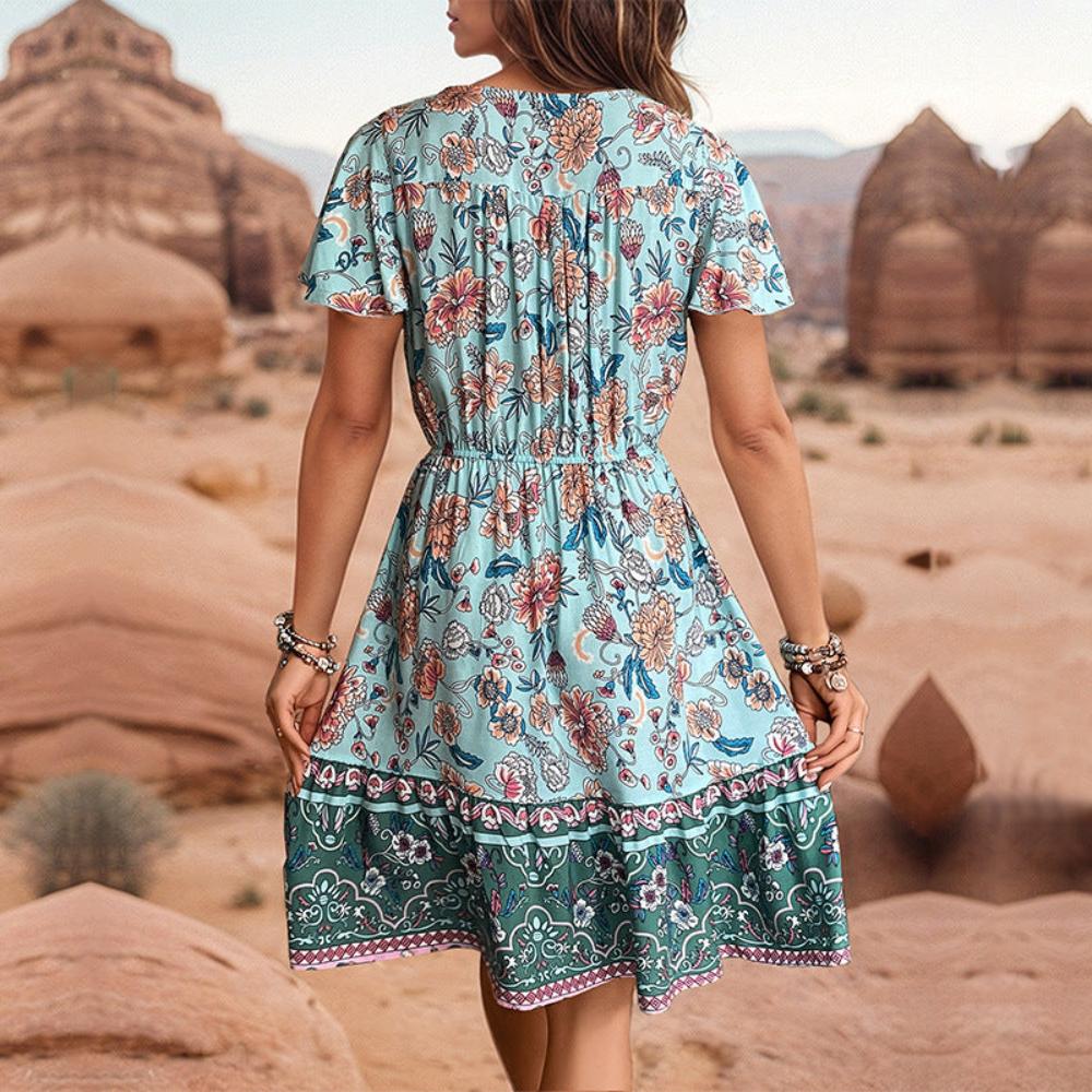 Above the Knee Boho Dress